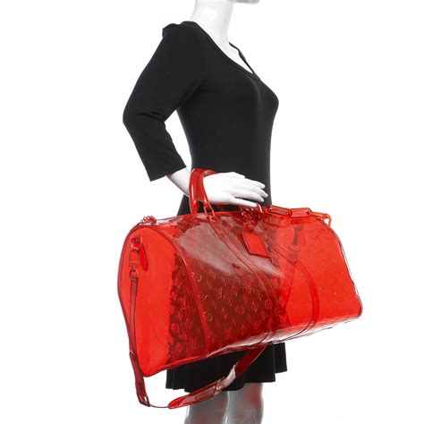 louis vuitton pvc monogram keepall red|louis vuitton handbags.